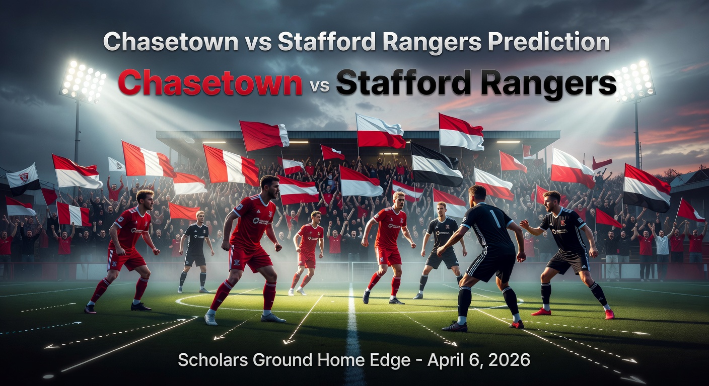 Chasetown vs Stafford Rangers Pronóstico / Prediction
