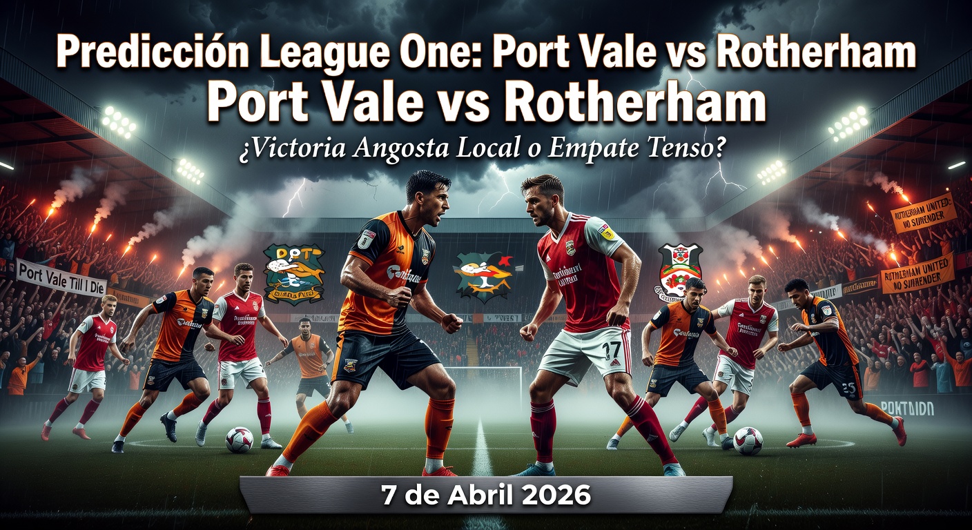 Port Vale vs Rotherham Pronóstico / Prediction