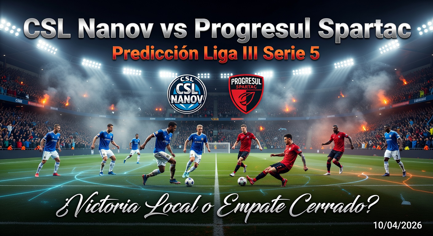 CSL Nanov vs Progresul Spartac Pronóstico / Prediction