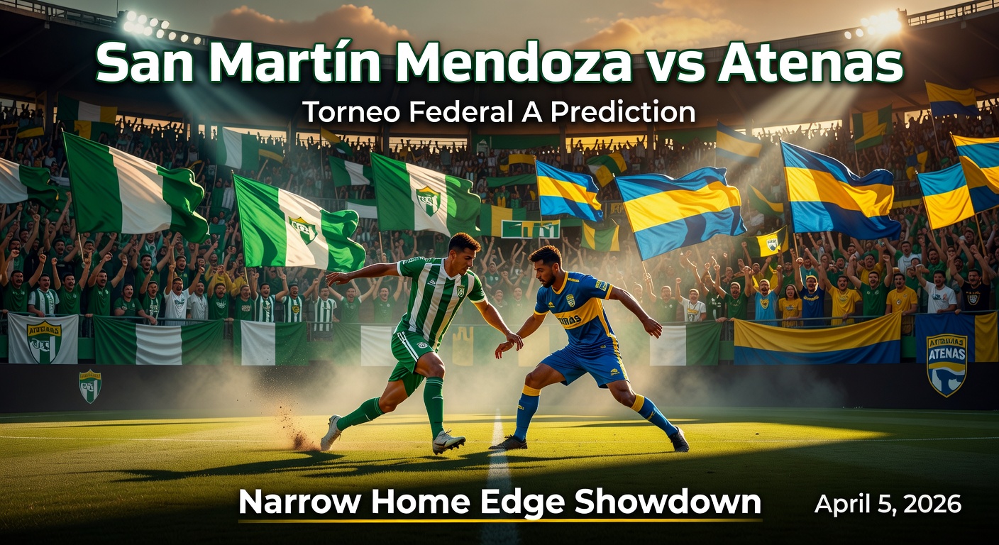San Martín Mendoza vs Atenas Pronóstico / Prediction