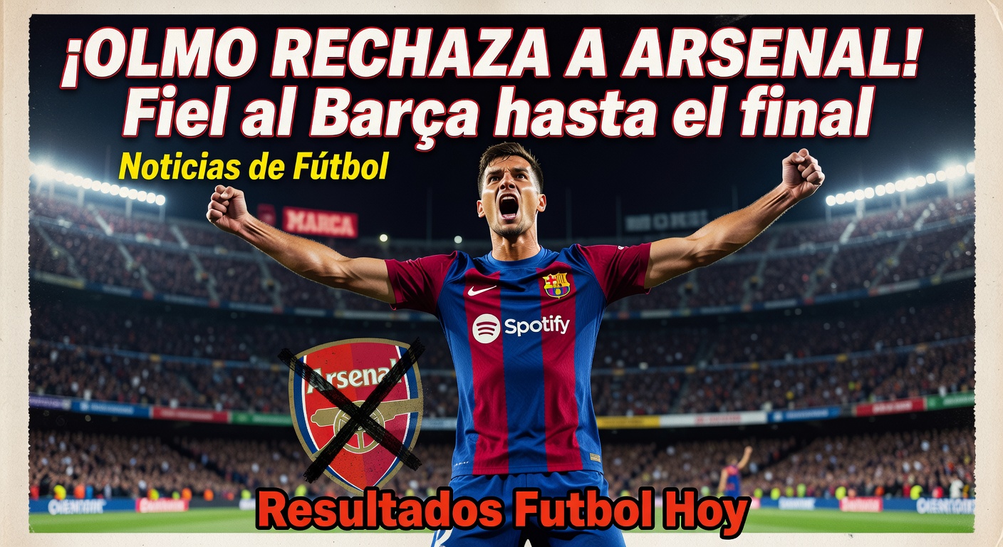 Arsenal approach for Barcelona's Dani Olmo rebuffed (Goal.com, 7 hours ago)