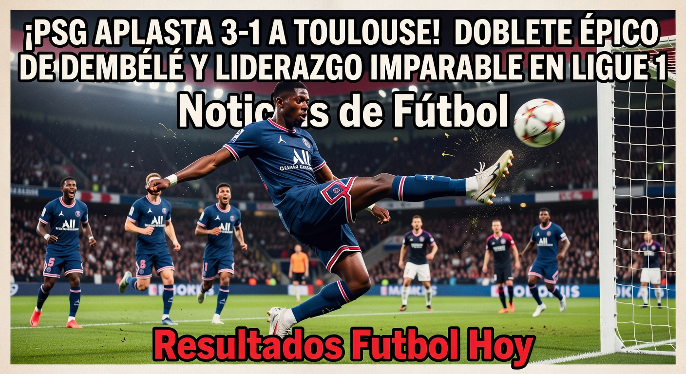 Ousmane Dembele brace powers PSG to 3-1 win over Toulouse