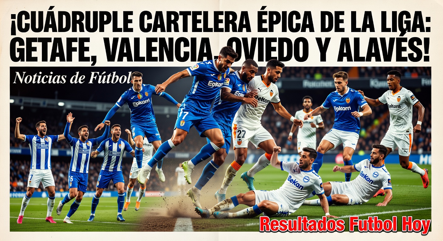 La Liga quadruple header: Getafe, Valencia, Oviedo, Alaves (Guardian)