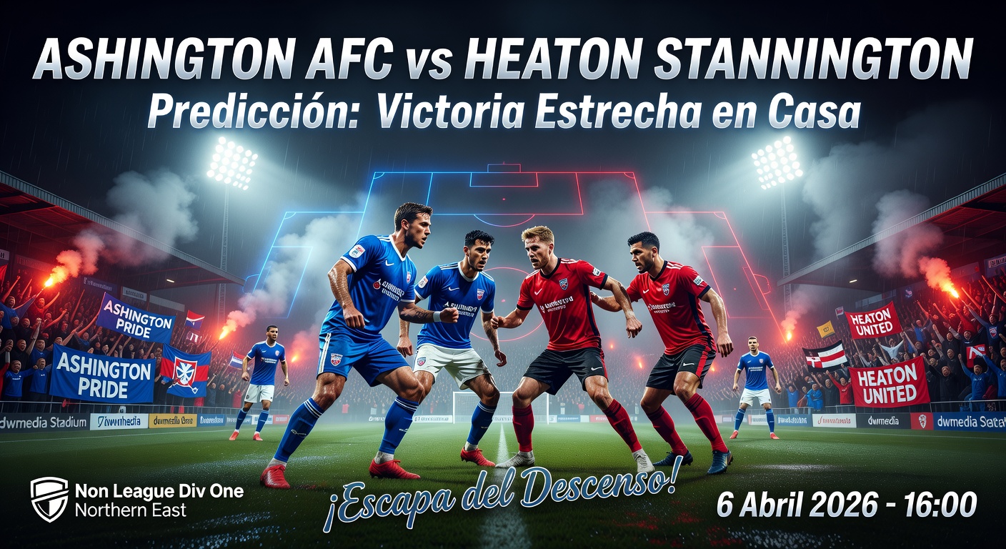 Ashington AFC vs Heaton Stannington Pronóstico / Prediction