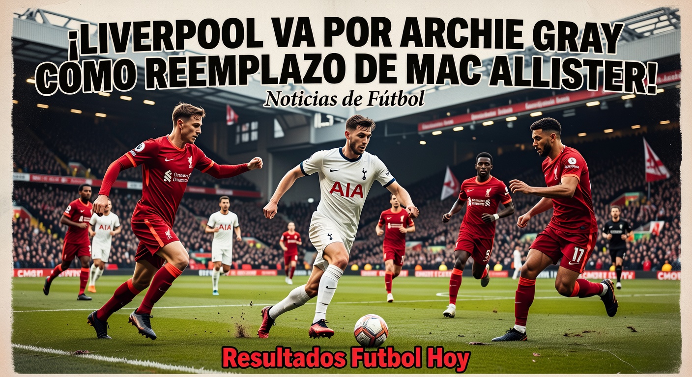 Liverpool identify Tottenham's Archie Gray as Alexis Mac Allister replacement