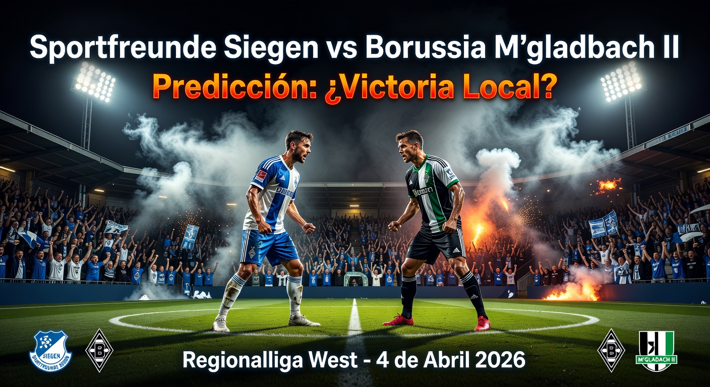 Sportfreunde Siegen vs Borussia M'gladbach II Pronóstico / Prediction