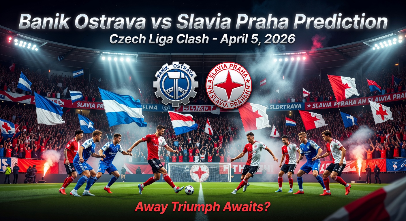 Baník Ostrava vs Slavia Praha Pronóstico / Prediction