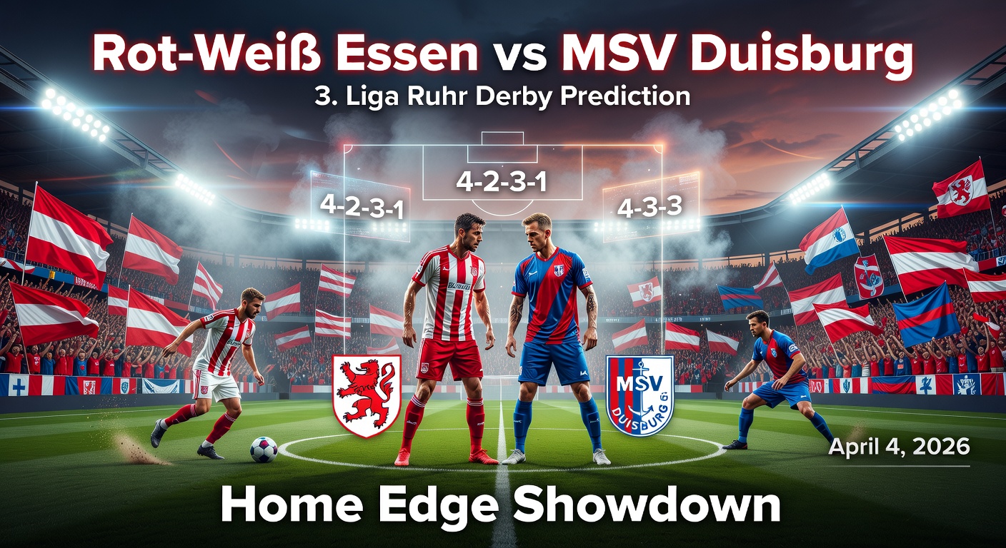 Rot-Weiß Essen vs MSV Duisburg Pronóstico / Prediction