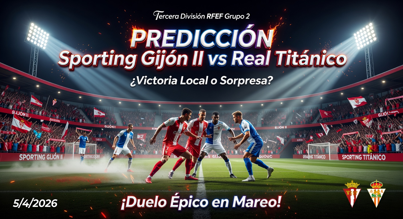 Sporting Gijón II vs Real Titánico Pronóstico / Prediction