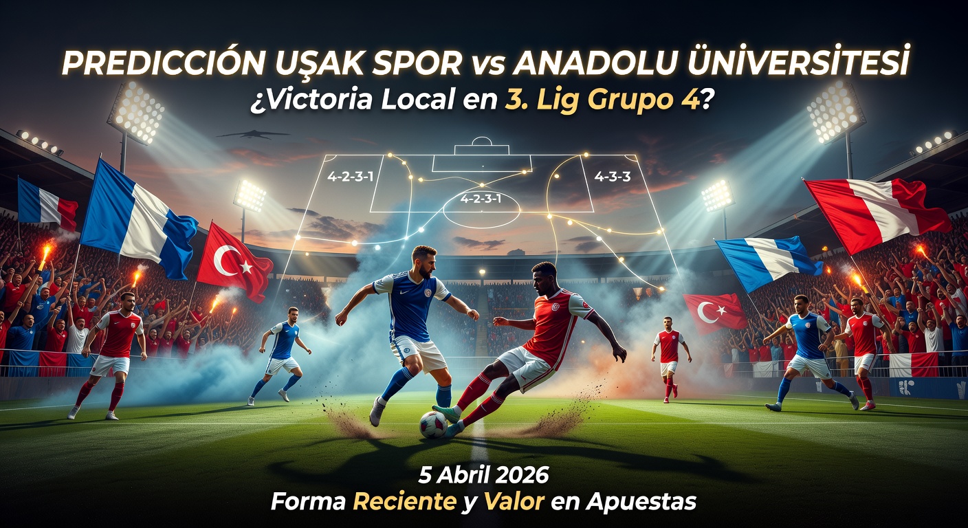 Uşak Spor vs Anadolu Üniversitesi Pronóstico / Prediction