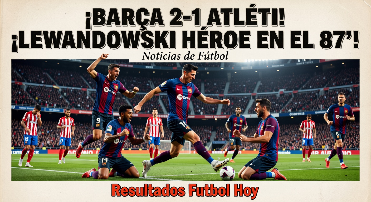 Barcelona 2-1 Atletico Madrid: Lewandowski Late Winner (Sky Sports, 16 hours ago)
