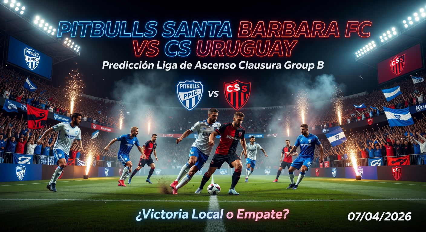 Pitbulls Santa Barbara FC vs CS Uruguay Pronóstico / Prediction
