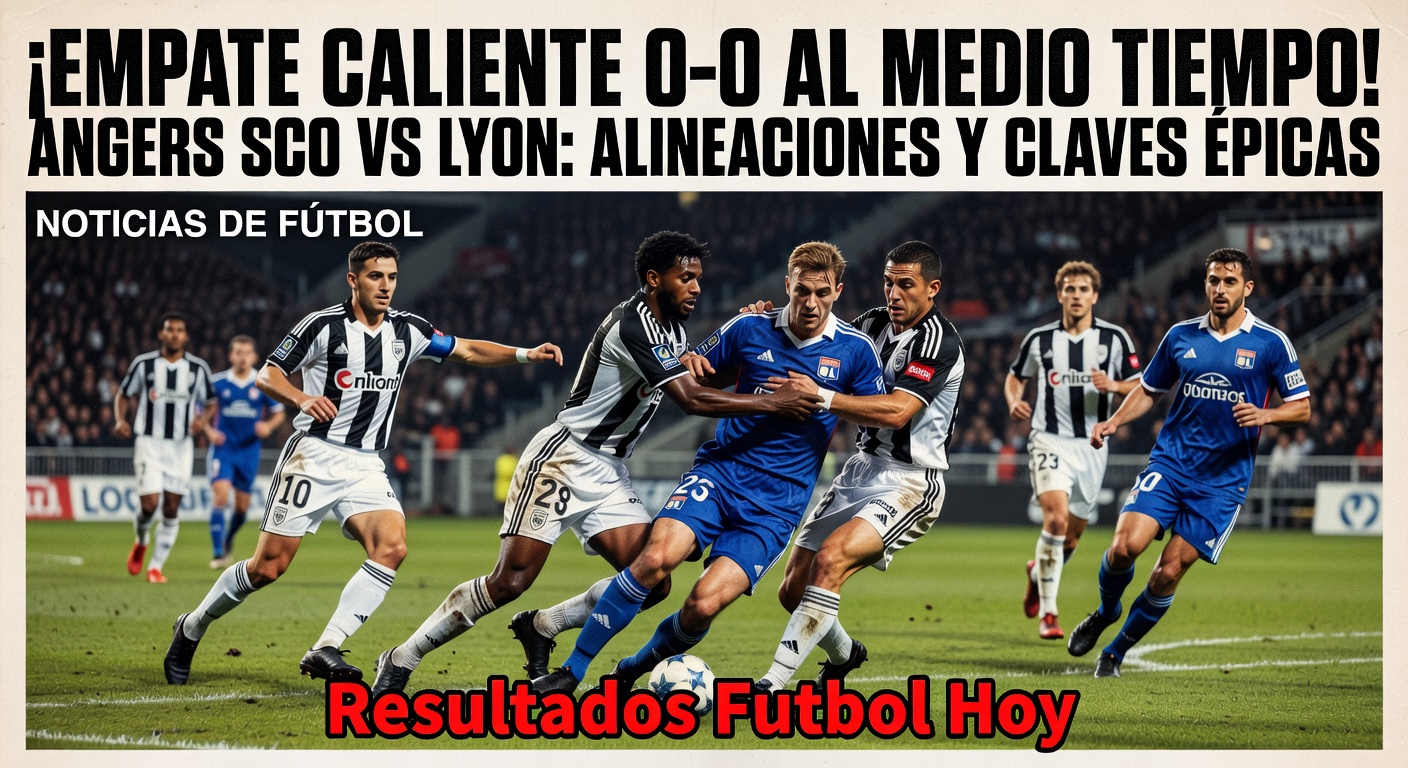 Angers SCO 0-0 Olympique Lyonnais (HT) Ligue 1