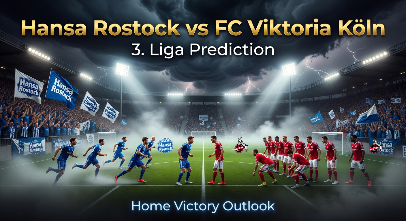 Hansa Rostock vs FC Viktoria Köln Pronóstico / Prediction