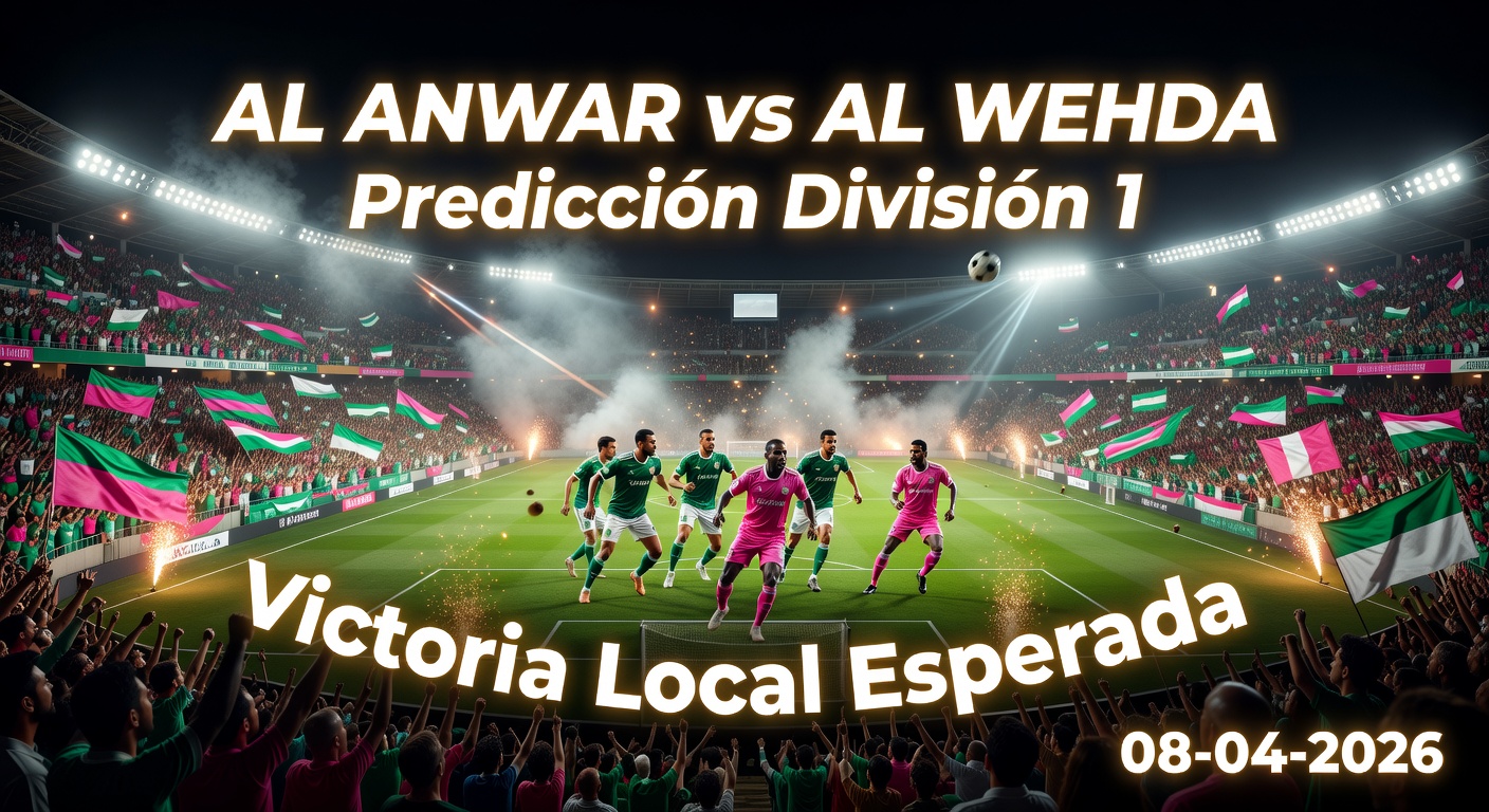 Al Anwar vs Al Wehda Club Pronóstico / Prediction