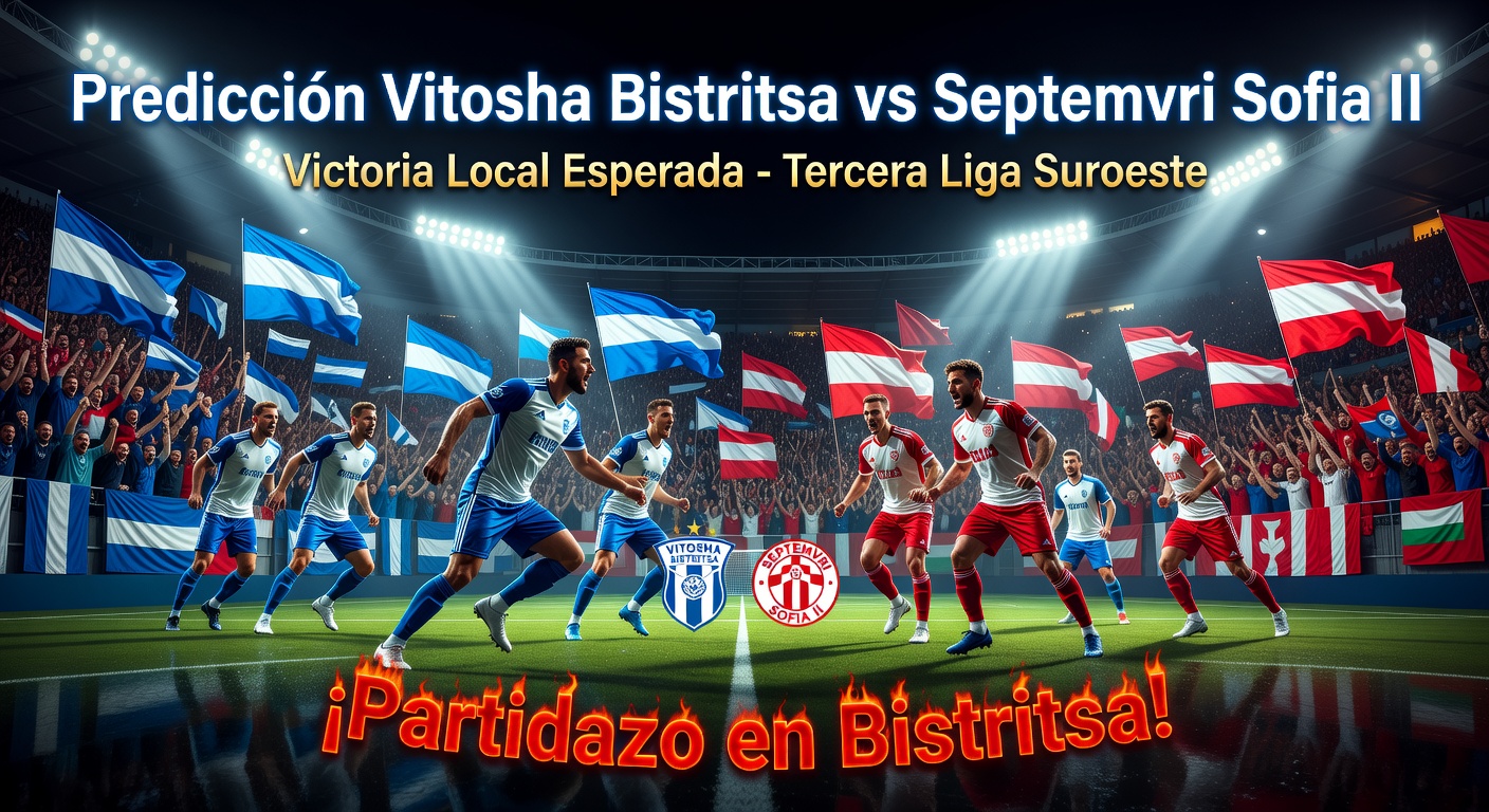 Vitosha Bistritsa vs Septemvri Sofia II Pronóstico / Prediction