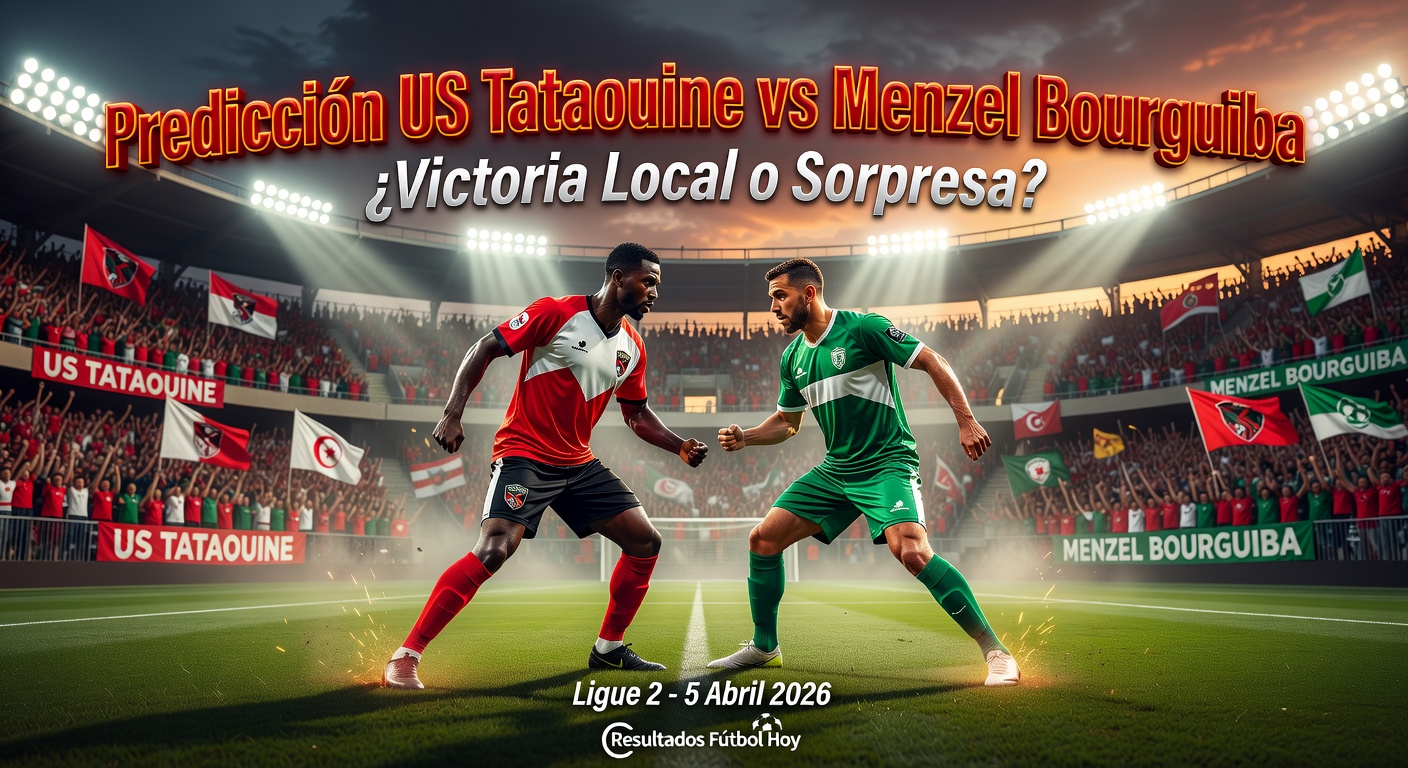 US Tataouine vs Menzel Bourguiba Pronóstico / Prediction