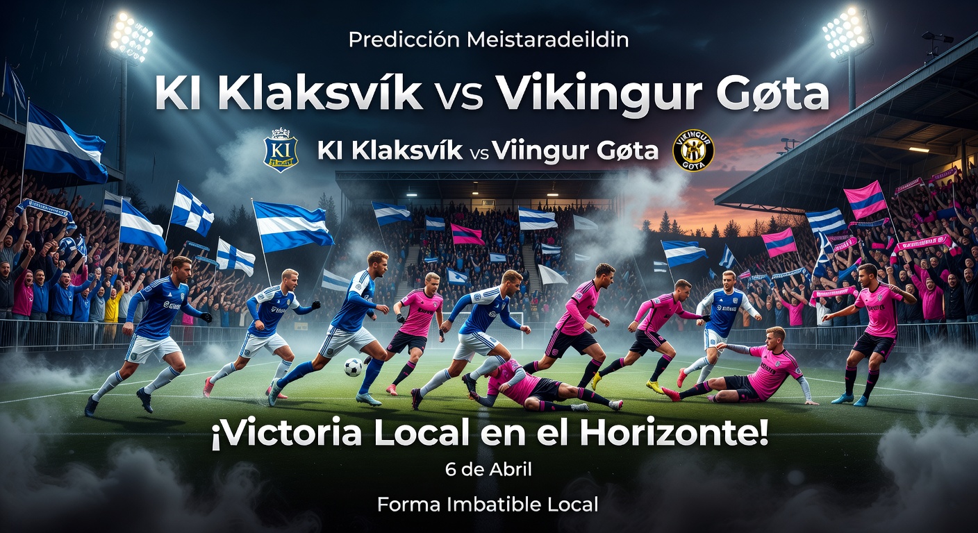 KI Klaksvik vs Vikingur Gota Pronóstico / Prediction