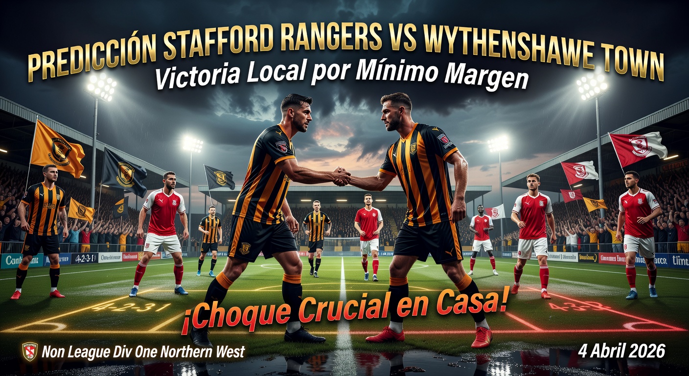 Stafford Rangers vs Wythenshawe Town Pronóstico / Prediction