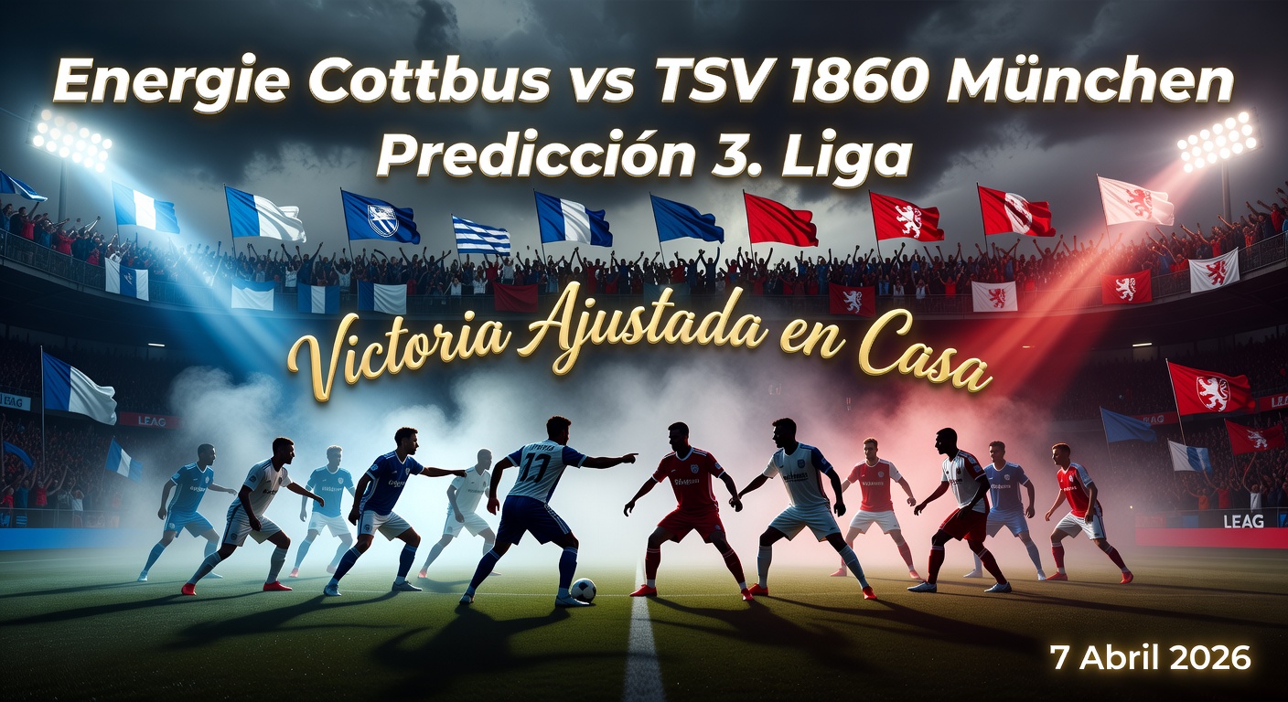 Energie Cottbus vs TSV 1860 München Pronóstico / Prediction
