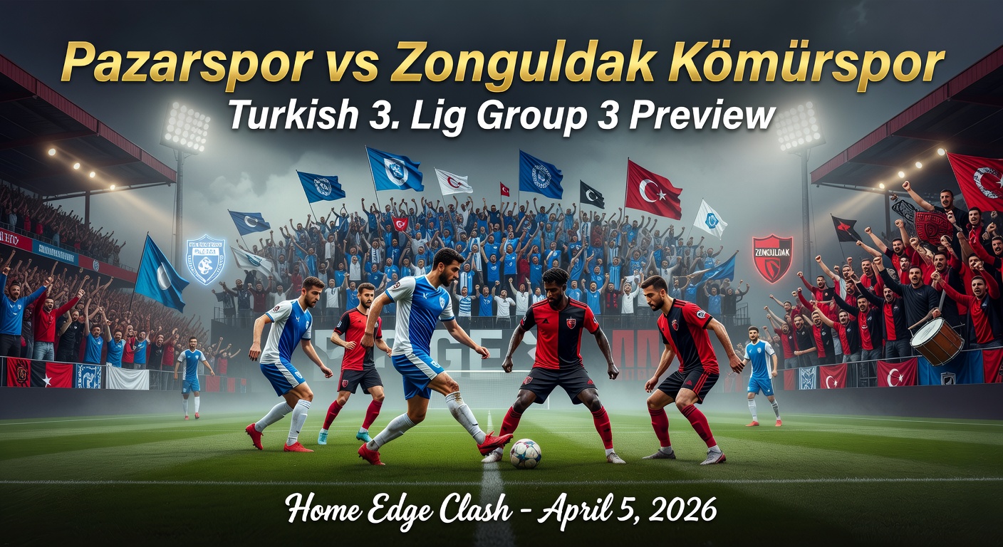 Pazarspor vs Zonguldak Kömürspor Pronóstico / Prediction