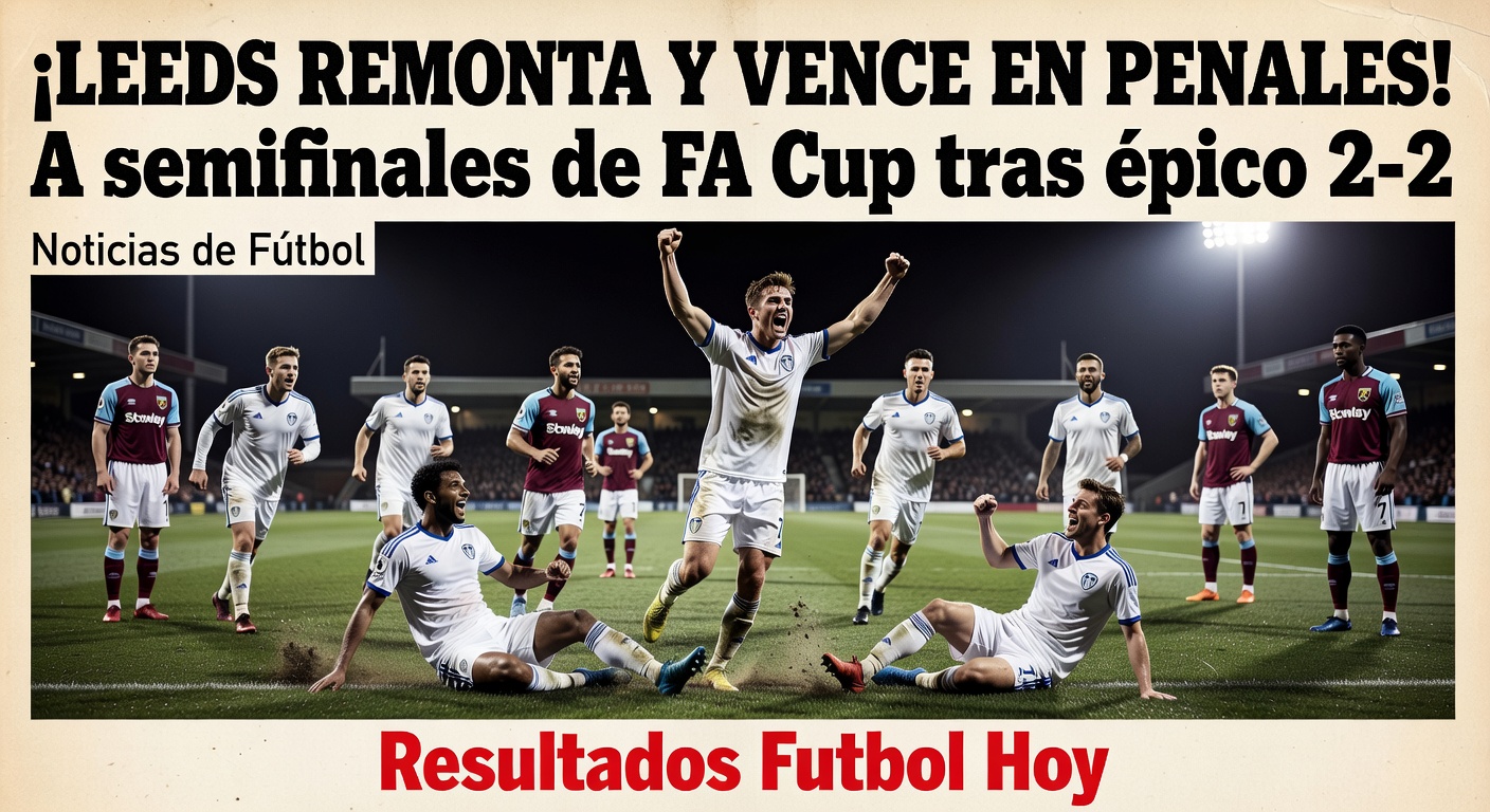 West Ham and Leeds draw 2-2 in FA Cup extra time