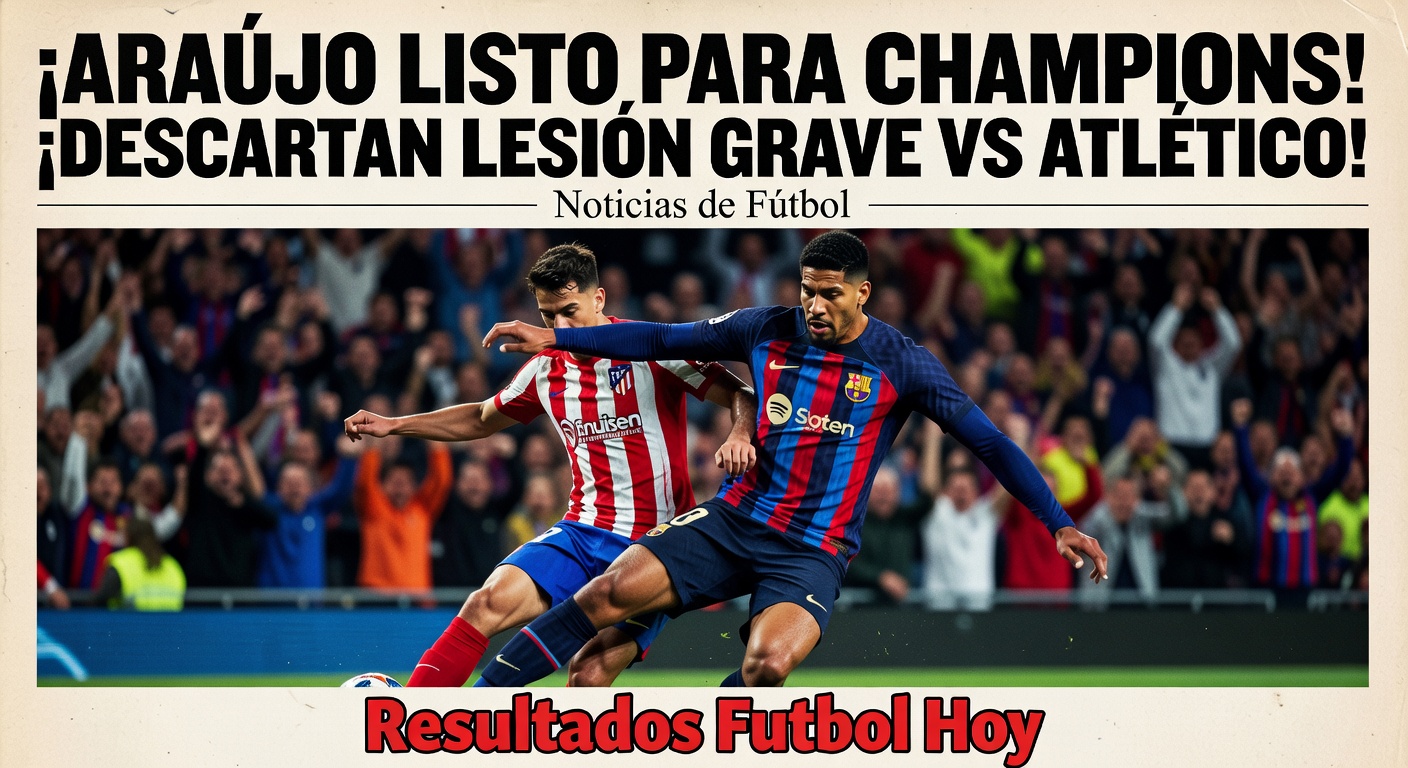 Araujo avoids serious injury, set for Champions League return