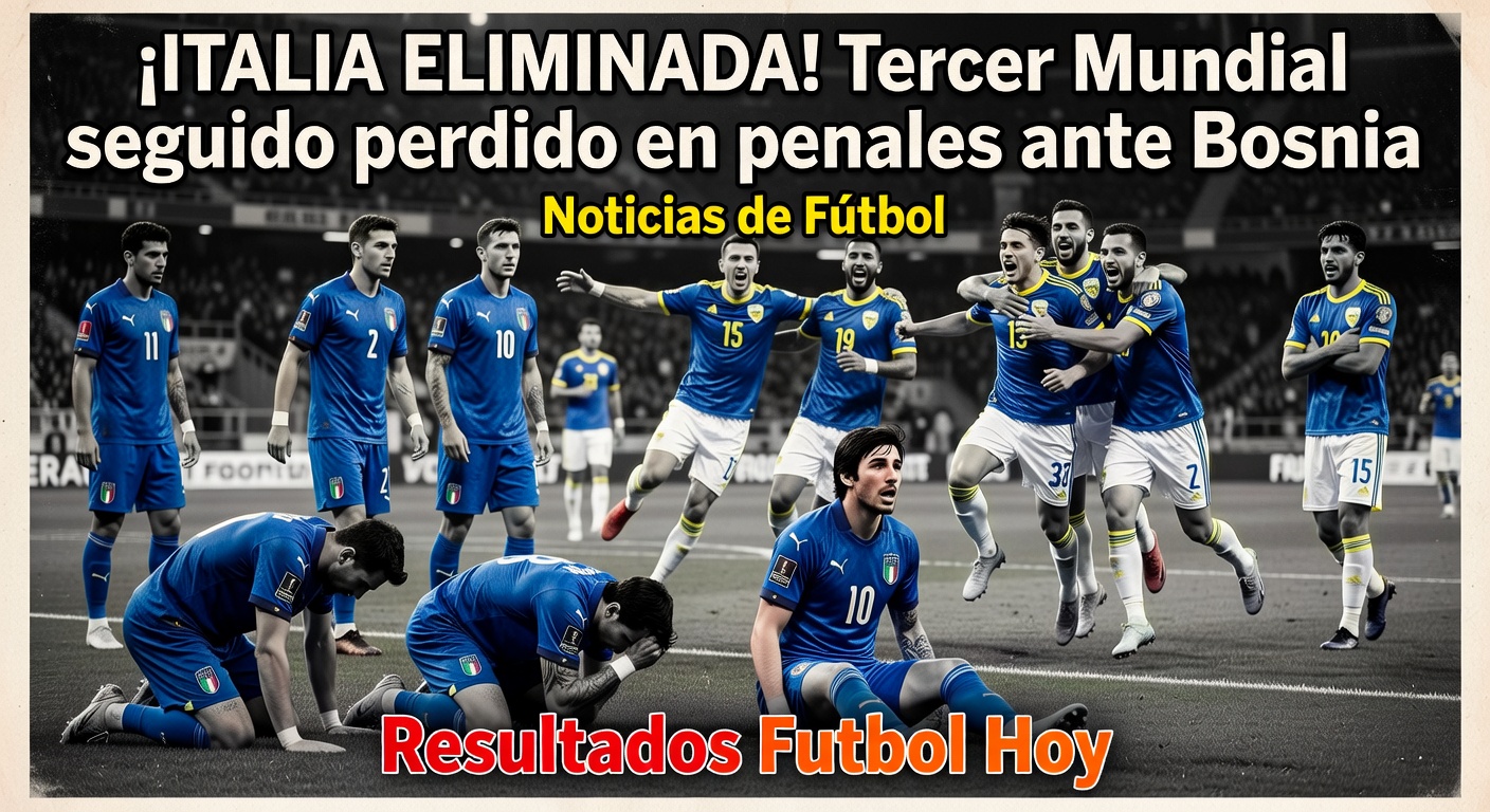 Italy miss out on third World Cup in a row