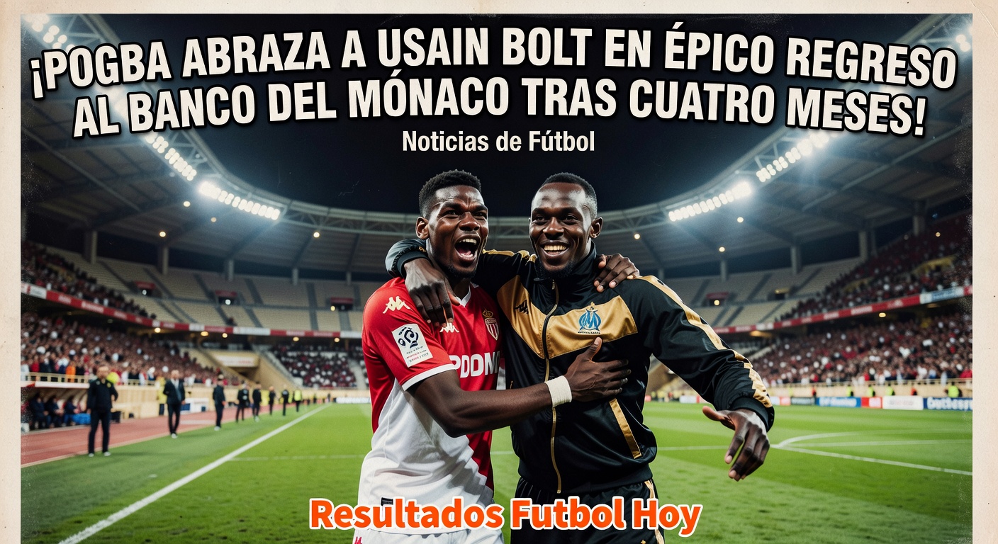 Paul Pogba Returns to Monaco Squad After Four Months, Meets Usain Bolt