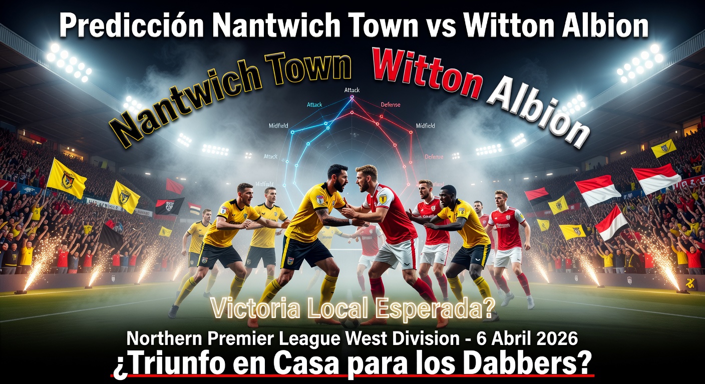 Nantwich Town vs Witton Albion Pronóstico / Prediction