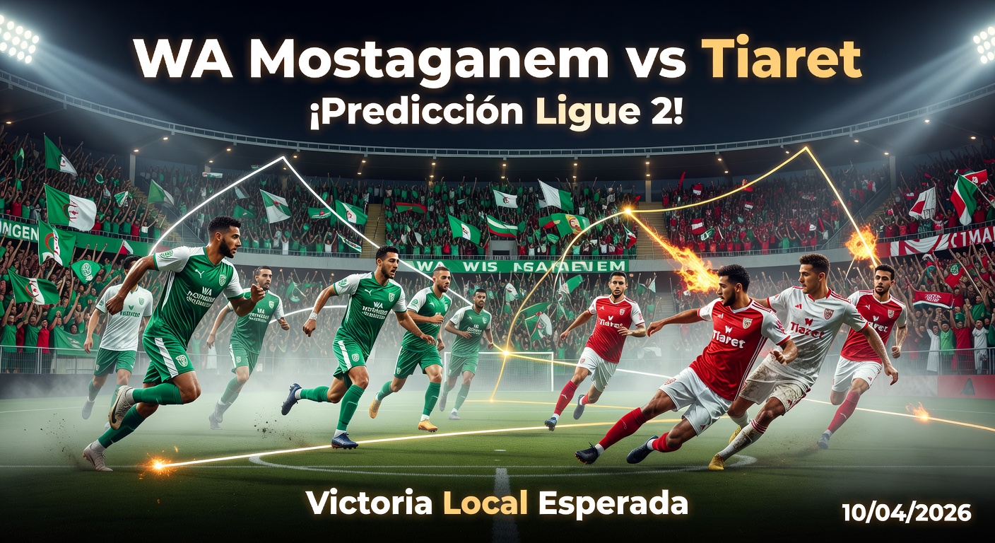 WA Mostaganem vs Tiaret Pronóstico / Prediction