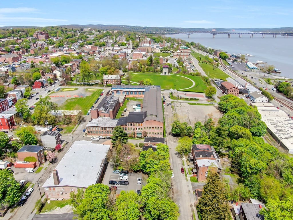 Aerial photograph of 24–42 Johnes Street, Newburgh, NY 12550