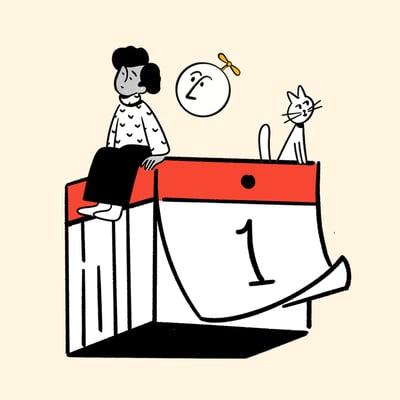 New Beginnings Calendar Illustration