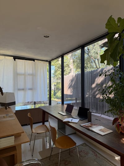 Modern Minimalist Sun-Drenched Home Office