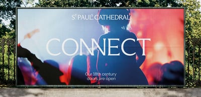St. Paul's Cathedral 'Connect' Billboard Advertisement