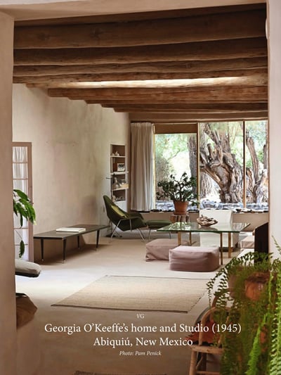 Georgia O'Keeffe's Abiquiú Home and Studio Interior