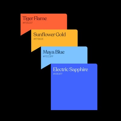 Modern Geometric Color Palette Swatches