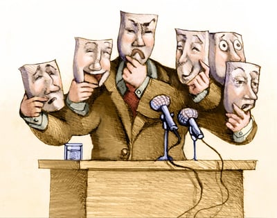 The Many Faces of a Public Speaker