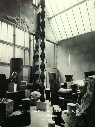 Constantin Brancusi's Studio, Paris 1916