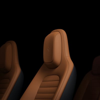 Luxury Tan Leather Automotive Interior