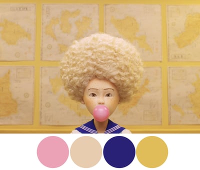 Quirky Stop-Motion Character Blowing Bubblegum