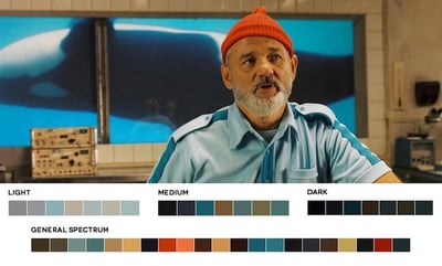 The Life Aquatic Cinematic Color Palette