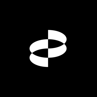 Minimalist Interlocking Ribbon Graphic