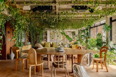 Biophilic Urban Jungle Dining Space