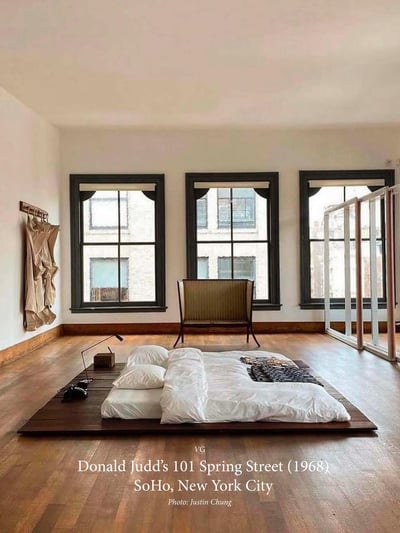 Donald Judd's Minimalist Bedroom at 101 Spring Street