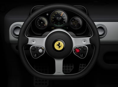 Ferrari High-Performance Steering Wheel and Dashboard