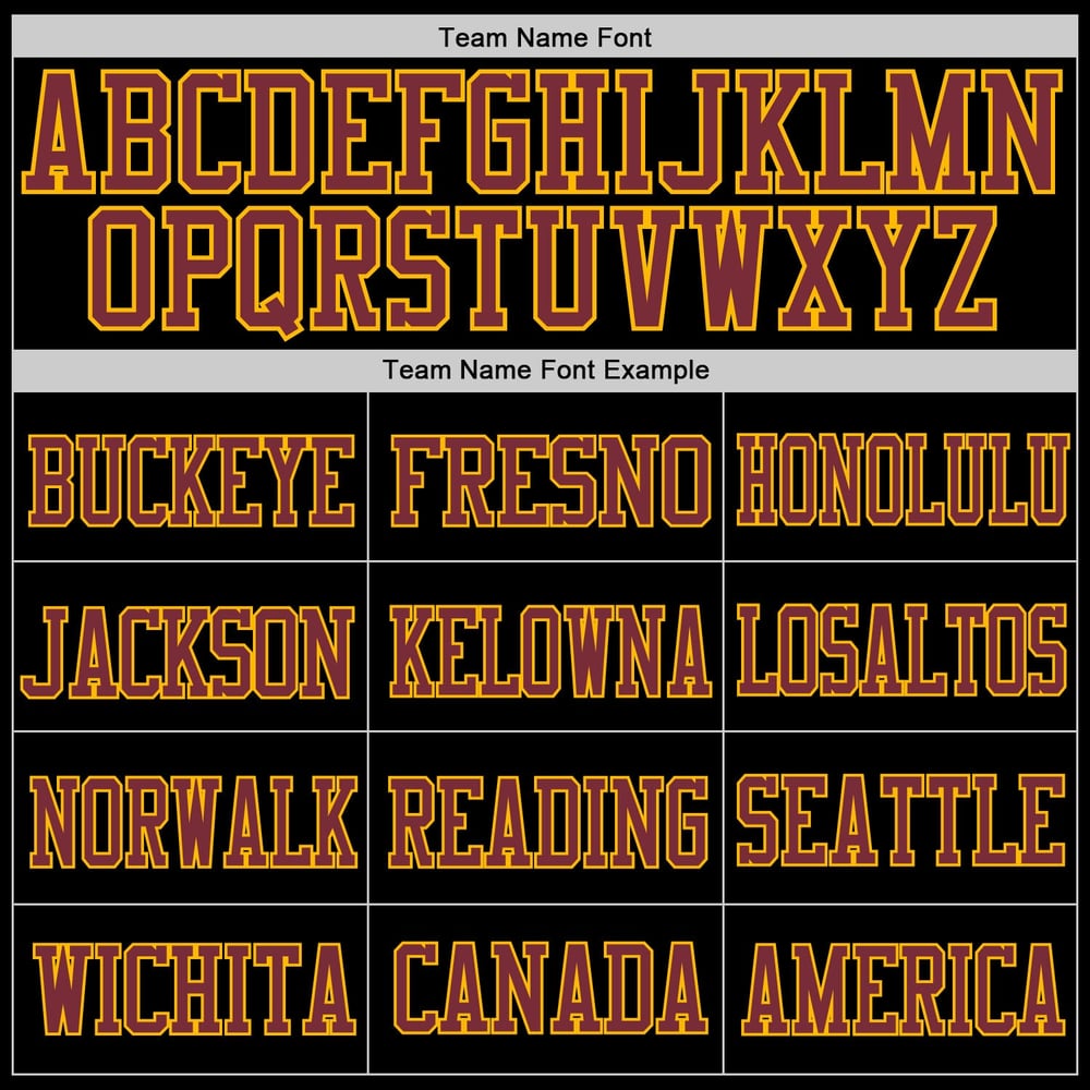 Burgundy-Gold Custom Football Mesh Jersey Black Authentic