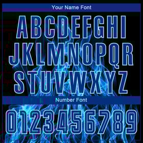 Royal-Light Black Blue Custom Soccer Sublimation Flame Uniform Jersey