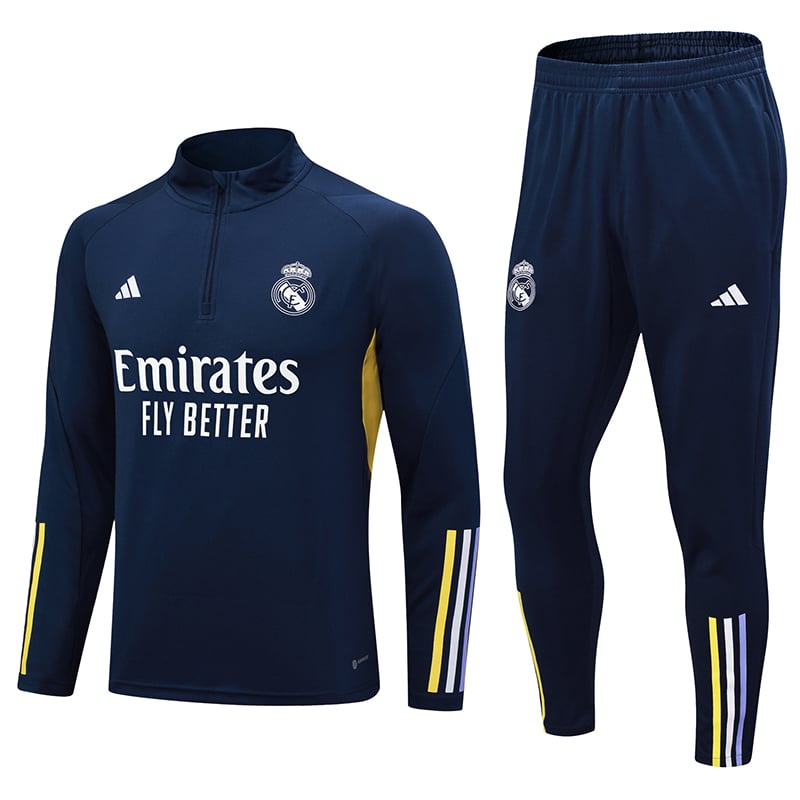 Real Madrid Lange Ärmel-Trainingsanzug 23/24 MEN591