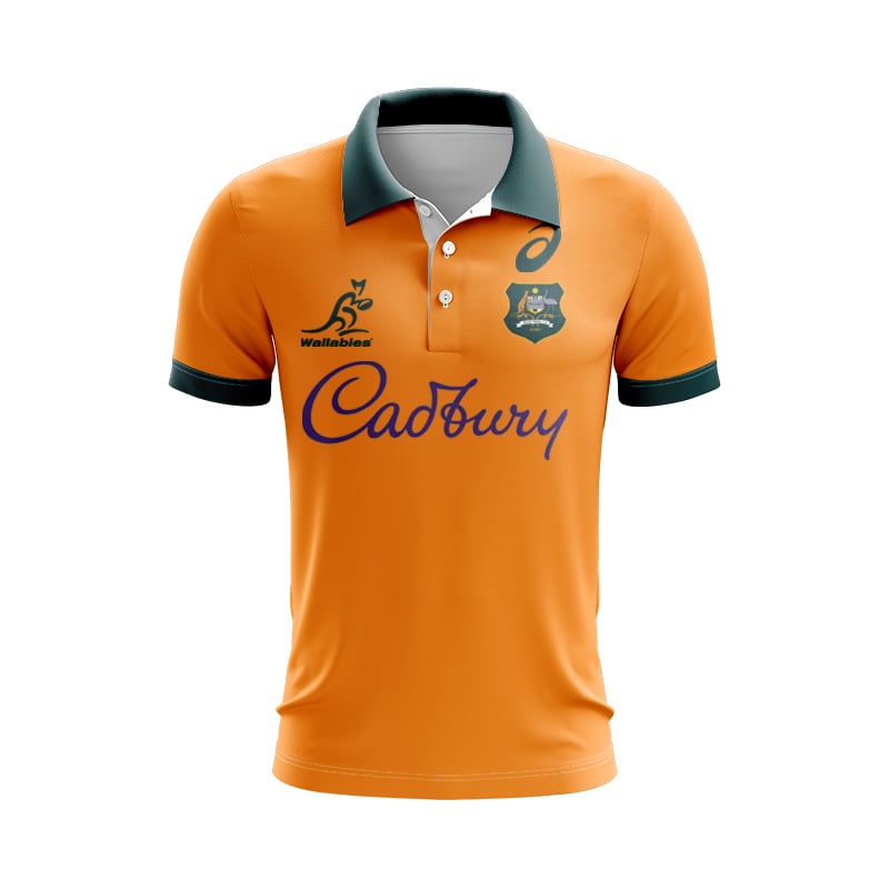 Men's Australian Wallabies 2024 Home Polo Shirt